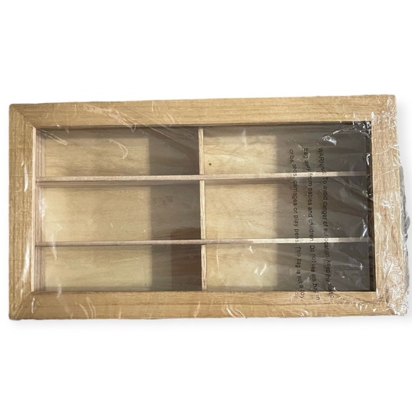 REVO Eyewear Case Sunglasses Eye Glasses Organizer Six Pair Wood & Glass Box NWT - Picture 2 of 6